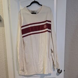 Polo Jeans Co Cream And Red Tee‎